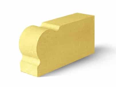 Фасонный кирпич Капля. Желтый (белый цемент) – Строймарт-Ю фото