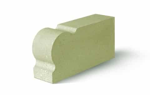 Фасонный кирпич Капля. Оливковый (белый цемент) – Строймарт-Ю фото