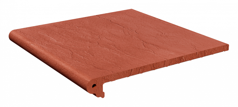 Клинкерная ступень Маркастрой Вишня накат Скала 320*330*14 мм – Строймарт-Ю фото