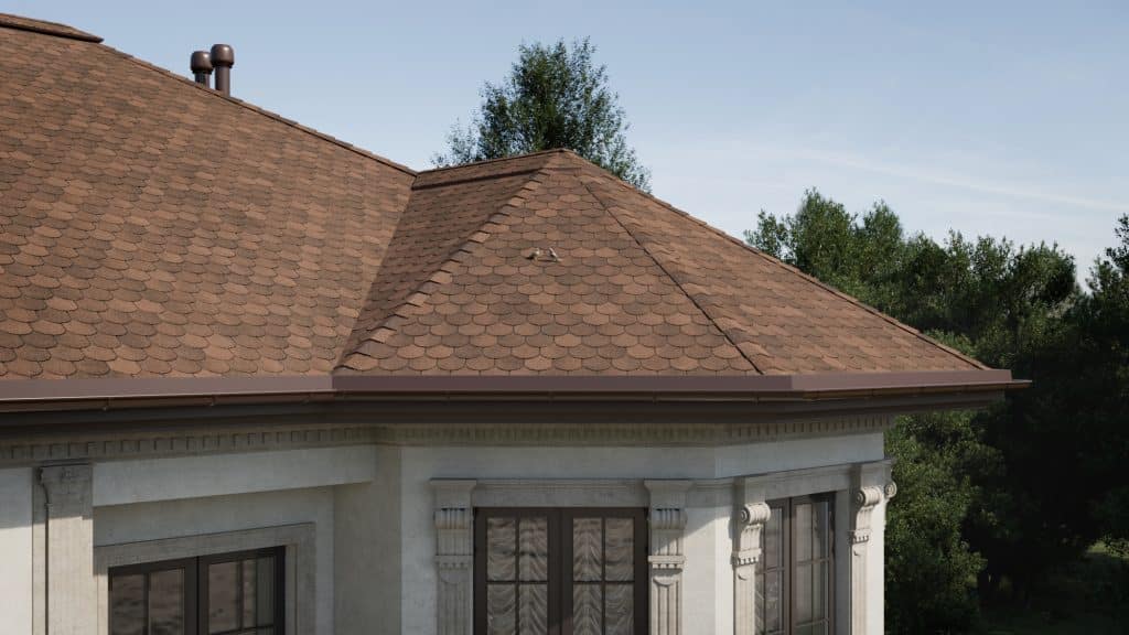 Tegola Гибкая черепица COMFORT ASSISI Marrone 434 – Строймарт-Ю фото