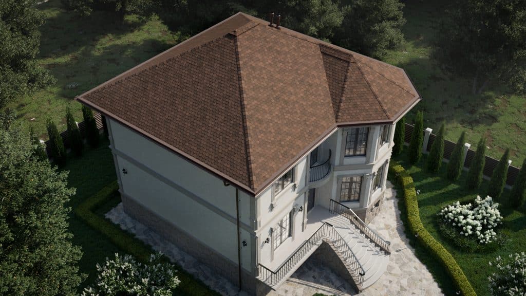 Tegola Гибкая черепица COMFORT ASSISI Marrone 434 – Строймарт-Ю фото