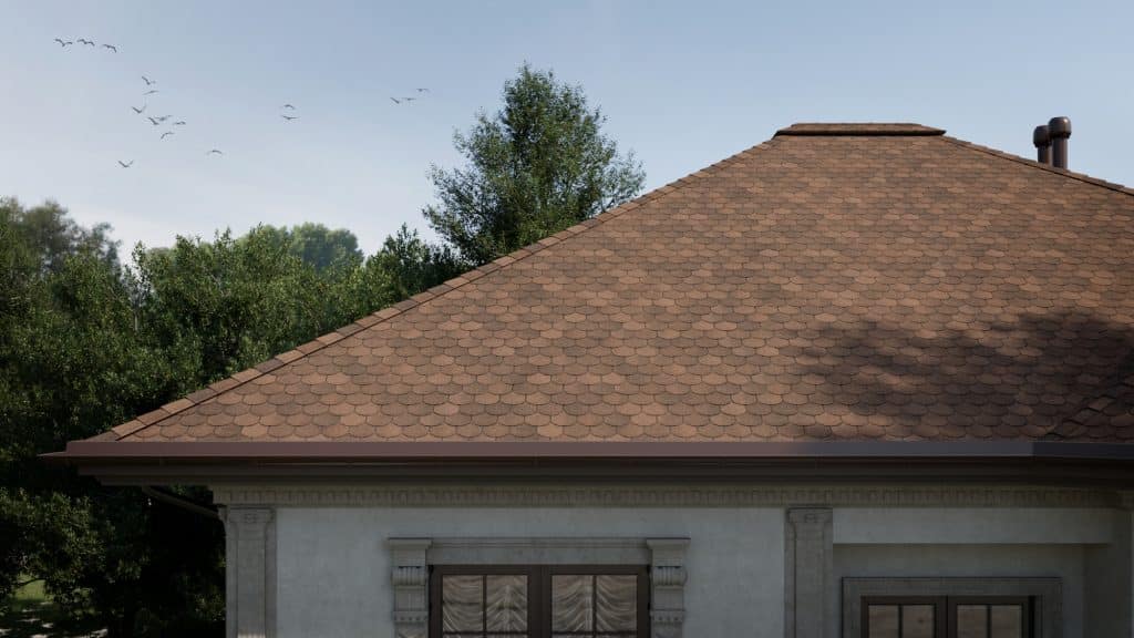 Tegola Гибкая черепица COMFORT ASSISI Marrone 434 – Строймарт-Ю фото