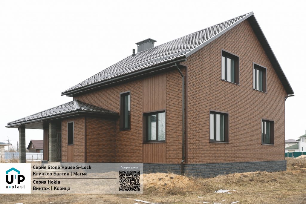 Фасадные панели Ю-Пласт серия Stone House S-Lock коллекция Клинкер Балтик – Строймарт-Ю фото